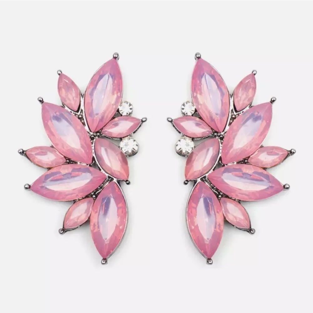 Sweet Pink Crystal Earrings